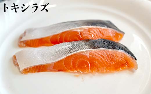 トキシラズ6切れ×紅鮭6切れ 食べ比べセット 計960g 各2切れ 冷凍 魚介 海鮮 魚 鮭 紅鮭 さけ サケ しゃけ シャケ 時鮭 時知らず ときしらず 北海道産 ご飯のお供 ご飯 米 北海道 釧路