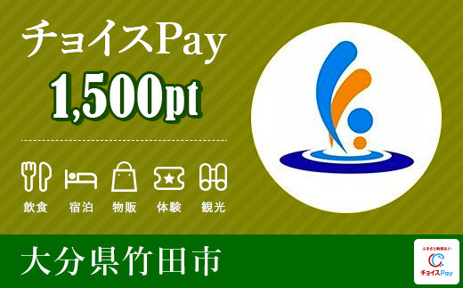 
竹田市 チョイスPay 1,500ポイント【会員限定のお礼の品】
