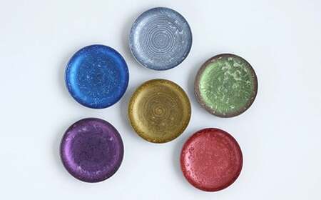 有田焼 麟 Lin 丸小皿 10cm 6色セット【金照堂】和食器 食器 うつわ 器 皿 豆皿 まめざら 菓子皿 デザート皿 6枚 セット 華やか おしゃれ カラフル A55-155