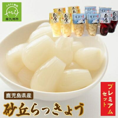 【ふるさと納税】鹿児島県産砂丘らっきょうプレミアムセット【1185821】