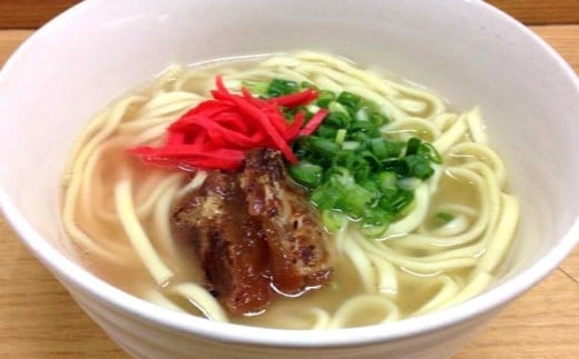 
沖縄そば7セット（麺・だし・ソーキ・ねぎ付き）【そば 麺 生めん 生? 延びにくい麺 おいしい 沖縄そば麺 冷凍 茹でるだけ 冷凍沖縄そば 大阪府 門真市 】
