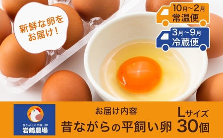 埼玉県蓮田市 平飼い卵 30個入 Lサイズ 玉子 新鮮 濃厚 コク 卵黄 鶏卵 タマゴ ギフト 卵セット 贈り物 プレゼント 食品 食材 朝ごはん 家族 団らん 朝食 昼食 ランチ 贅沢 お弁当