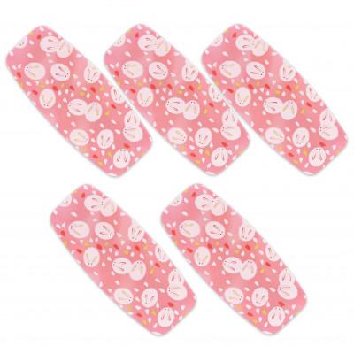 ふるさと納税 和歌山市 友禅和紙 おしぼり トレー 桜 雪うさぎ 5枚セット 食洗機対応の和風おしぼりトレー