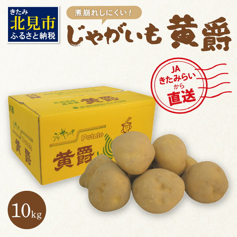 【ふるさと納税】【予約：2026年10月中旬から順次発送】JAきたみらいから直送する新鮮じゃがいも「黄爵」10kg