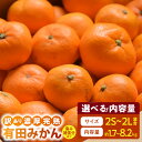 【ふるさと納税】【限定】【2025年 先行予約】 訳あり 有田みかん 選べる 容量 1.7 ～ 8.2kg 保証分付 200g 込み 発送月 10 ～ 12 月 2S ～ 2L サイズ 混合 ご家庭用 濃厚 完熟 抜群 鮮度 旬 お取り寄せ お取り寄せフルーツ 山下園 有田マルシェ 和歌山県 湯浅町 送料無料