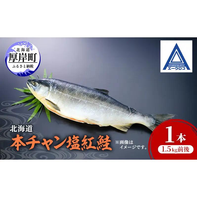 北海道産 塩紅鮭 1本 1.5kg前後 本チャン紅鮭