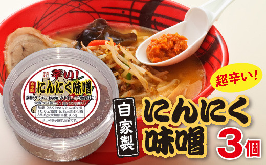 
後藤屋 にんにく味噌 3個セット（100g） F20B-007
