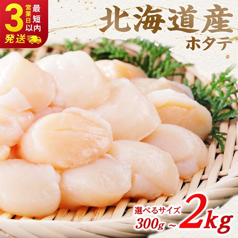 訳あり 生冷 ホタテ 1kg 500g × 2パック 訳あり品 フードロス 不揃い たっぷり 大粒 北海道 オホーツク 海鮮 貝柱 ほたて 帆立 ホタテ 貝 冷凍