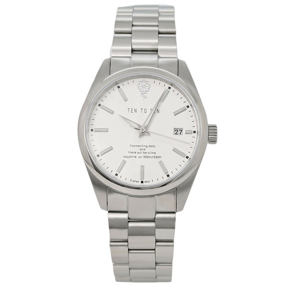 【ふるさと納税】TEN TO SEN 1st STANDARD 日本製 自動巻き ホワイト