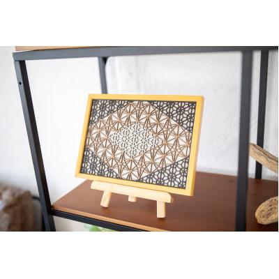 ふるさと納税 大川市 オリジナル額装品「happinessシリーズ　菱形mini」