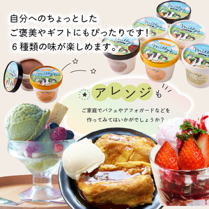 松本牧場アイス定期便（6個入り×3回）／ ジェラート アイスクリーム【Z057】