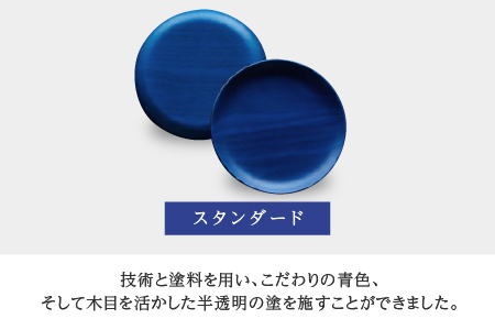Kyutarou BLUE　両面丸皿　スタンダード