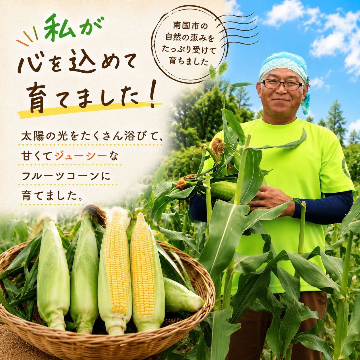 【2027年先行予約】 南国フルーツコーン ホワイト種(雪の妖精 他品種あり) 4kg (約8～11本) | とうもろこし トウモロコシ コーン スイートコーン フルーツとうもろこし もぎたて 新鮮 