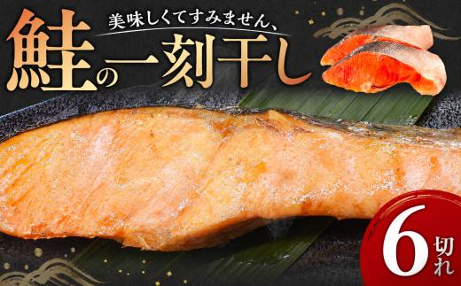 美味しすぎてすみません、鮭の一刻干し（6切入） 個包装 冷凍 魚 鮭 さけ サケ 一刻干し 干物 魚介類 ご飯のお供 グルメ お取り寄せ 簡単調理 ギフト プレゼント 贈答品 お礼の品 海道 奈良県 奈良市 なら