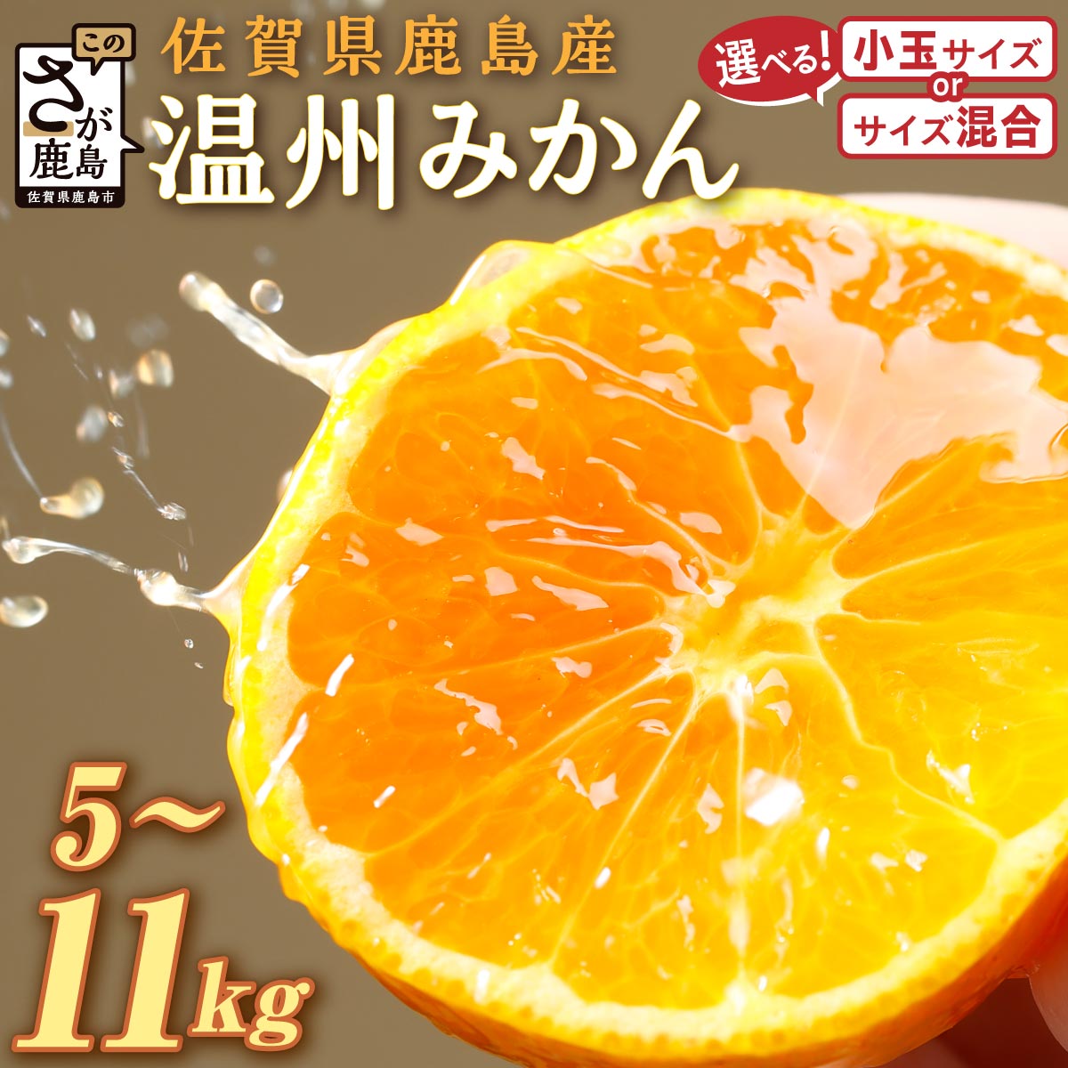 【ふるさと納税】★4.7 温州みかん 約5~11kg 小玉 / サイズ混合 《11月上旬～12月中旬頃発送予定》 | ふるさと納税 みかん 5kg 10kg 少量 大容量 フルーツ 甘い ジューシー 果物 蜜柑 お取り寄せ 農家直送 国産 九州 佐賀県産 佐賀県 鹿島市 ふるさと 人気 送料無料 B-279