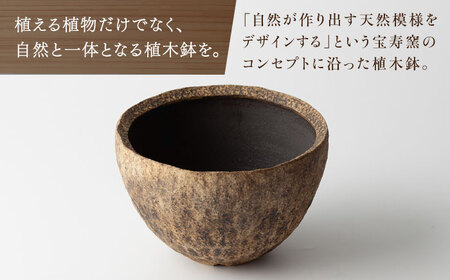 【宝寿窯】植木鉢 大moon[UCN025-3] 植木鉢