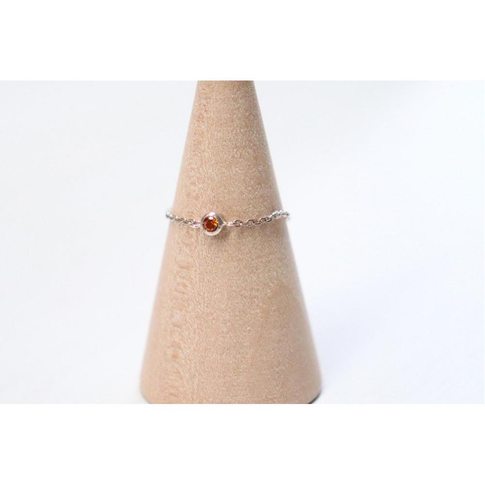 【ふるさと納税】【プレゼント包装付き】SV 誕生石チェーンリング・S