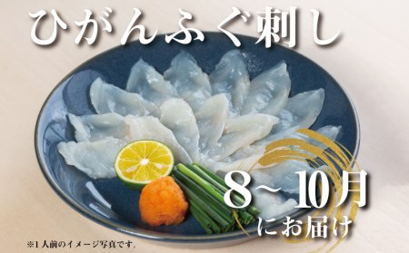 【定期便2回】 季節のふぐ刺身 1人前 定期便 