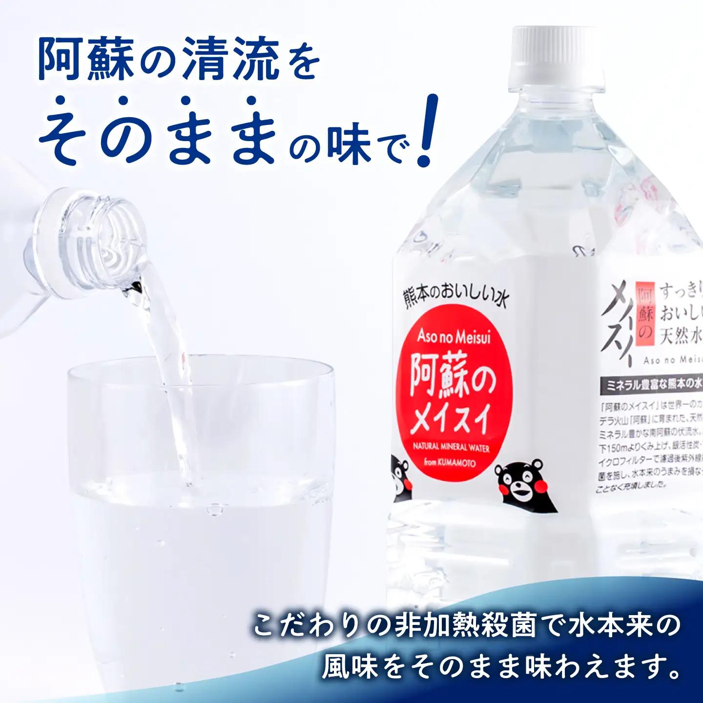 【全2回定期便】熊本 阿蘇のメイスイ 2L × 6本 1ケース 天然水 水 ミネラルウォーター 保存 2年 【丸富産業株式会社】[AYDB023]