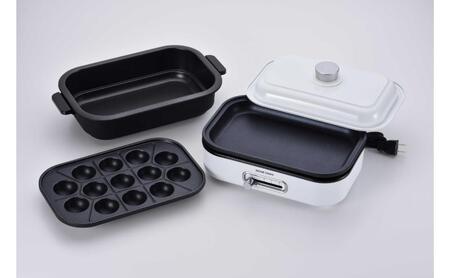 ソロホットプレートたこプレート、鍋付き キッチン用品 調理家電 たこ焼き 焼肉 小型鍋 一人用 一人鍋 卓上新潟県田上町