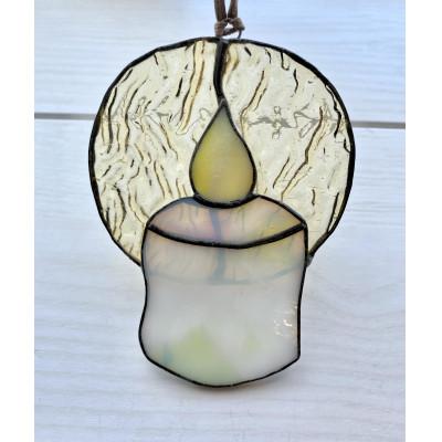 ふるさと納税 静岡市 ステンドグラス　オーナメント　キャンドル