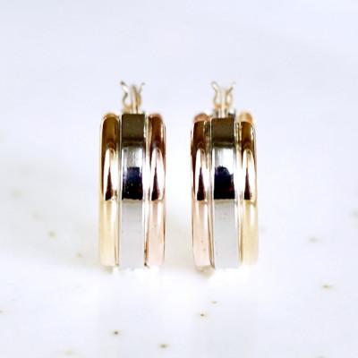 ふるさと納税 昭和町 Pt900/K18YG/PG 地金 3カラー フープ ピアス 保証書付 KO-0052 |  | 01