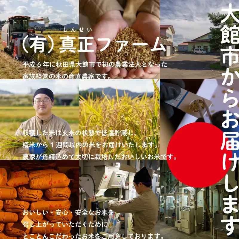 《令和7年産》【3ヶ月5kg定期便】白米 あきたこまち 精米 ブランド米 定期便【真正ファーム】