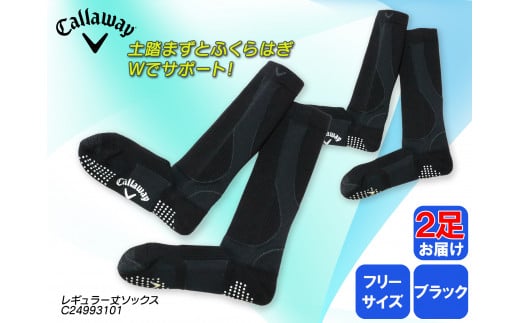 ゴルフソックス 先行予約 キャロウェイ レギュラー丈 紳士用 ソックス ブラック フリーサイズ 抗菌防臭 ゴルフ Callaway 2足 黒 ブラック ゴルフ ゴルフ用品 ゴルフ用靴下 靴下 くつした 紳士用 メンズ メーカー ソックス すべり止め 靴下 健康 定番機能 機能性ソックス Fサイズ ゴルフウェア 無地 シンプル くつ下 洋服 スポーツウェア 靴下 ファッション 大阪府 松原市