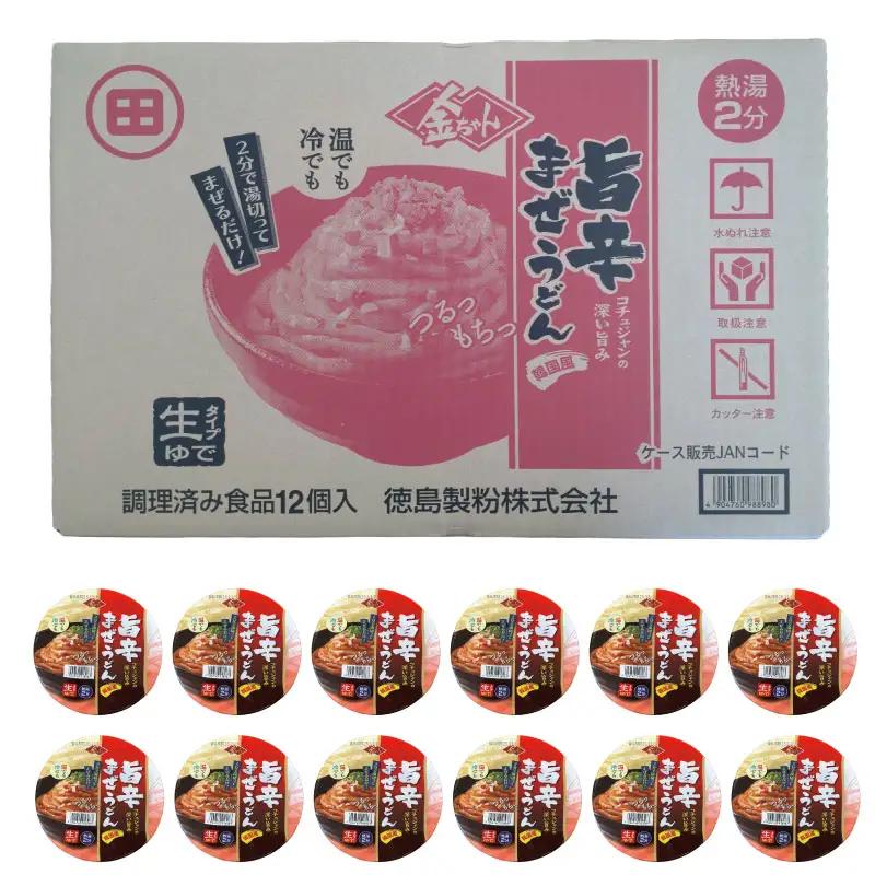 【夏季限定】徳島製粉　金ちゃん 旨辛まぜうどん （172g×12個入）インスタント うどん 生麺