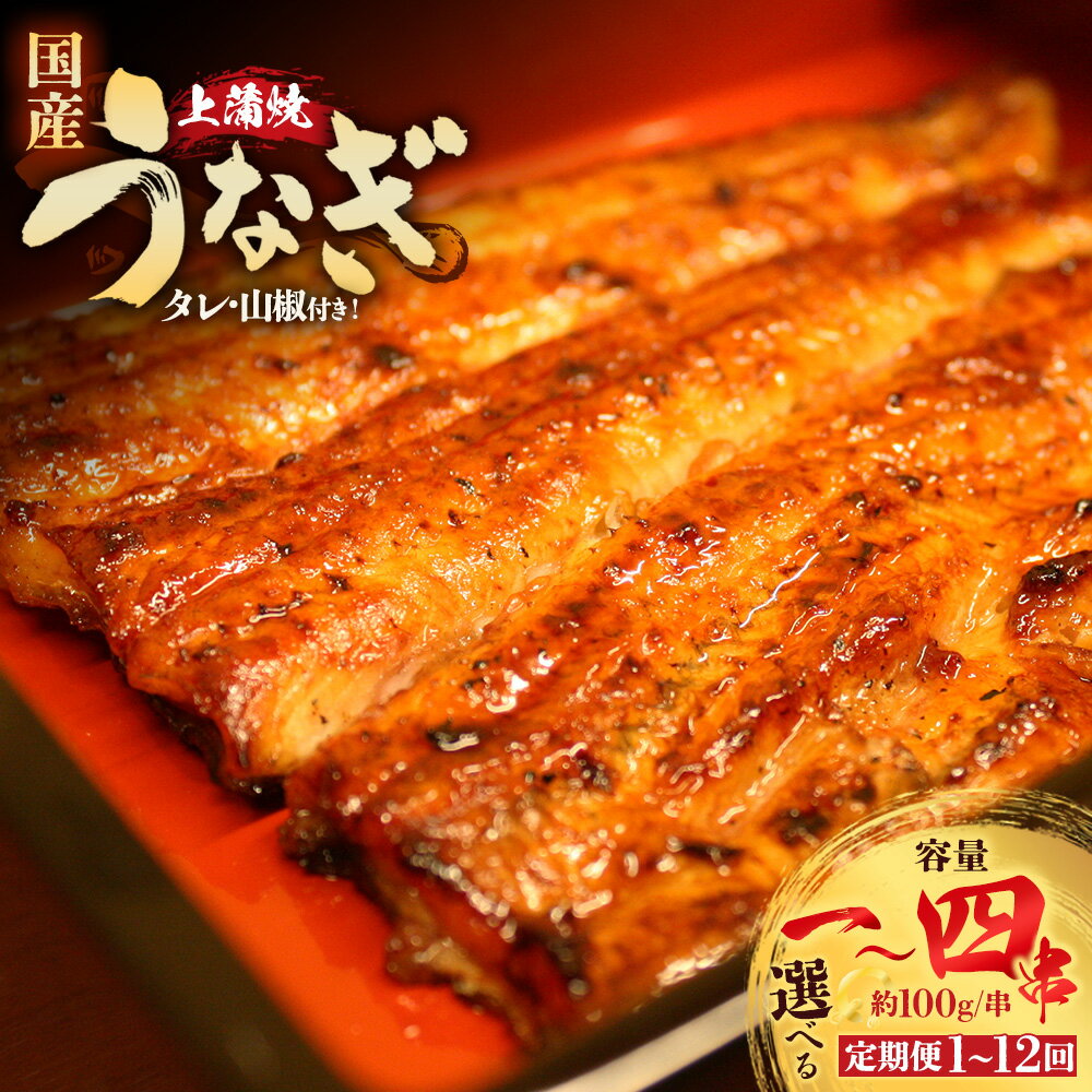 【ふるさと納税】【お届け回数・内容量が選べる！】うなぎ上蒲焼　1串(100g前後) 1~12回お届け 老舗 ギフト 冷凍 うなぎ 鰻 ウナギ かばやき 串 タレ 山椒 千葉県 市川市 送料無料 有限会社　尾張屋 【12203-296～0312】
