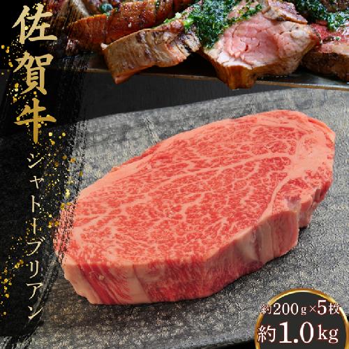 佐賀牛シャトーブリアン 1kg（約200g×5枚）：C165-004
