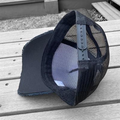 ふるさと納税 牧之原市 ツイルダメージメッシュキャップ(ブラック×ホワイト) |  | 02