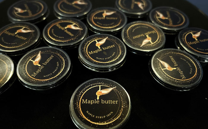 【砂糖・乳製品不使用のグルテンフリースプレッド】Maple butter（メープルバター） 個包装10g×16個 / 佐賀県 / どんどん良くなる [41ANAA014]