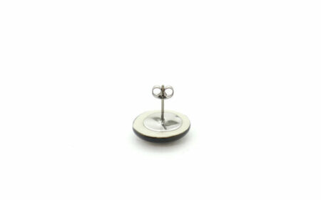 【美濃焼】紫むらタイルピアス(直径15mm)【1395281】