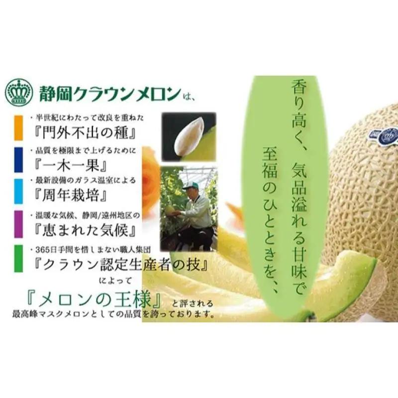 メロン 数量限定 クラウン 富士等級 2玉 箱入 メロン