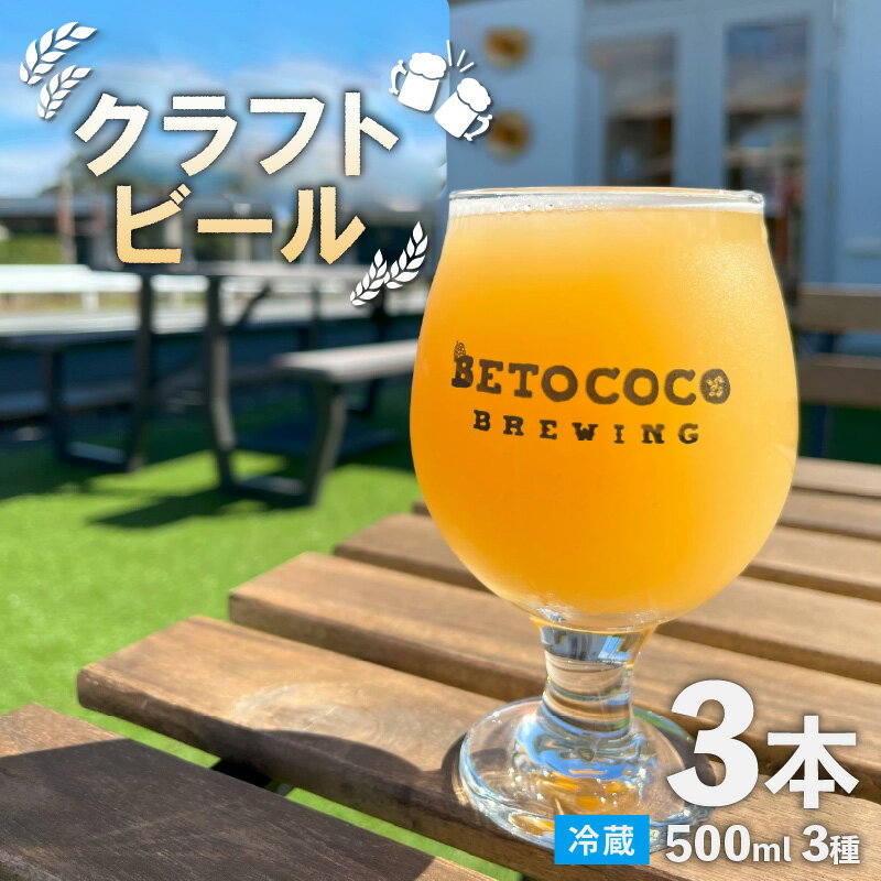 【ふるさと納税】【おまかせ】クラフトビール 500ml 3種（計3本） / 地ビール 缶ビール IPA おしゃれ