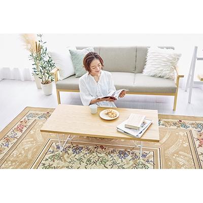 ふるさと納税 橋本市 絨毯 ラグマット 3畳 長方形 250×200 洗える 厚手 ブラッサム ベージュ