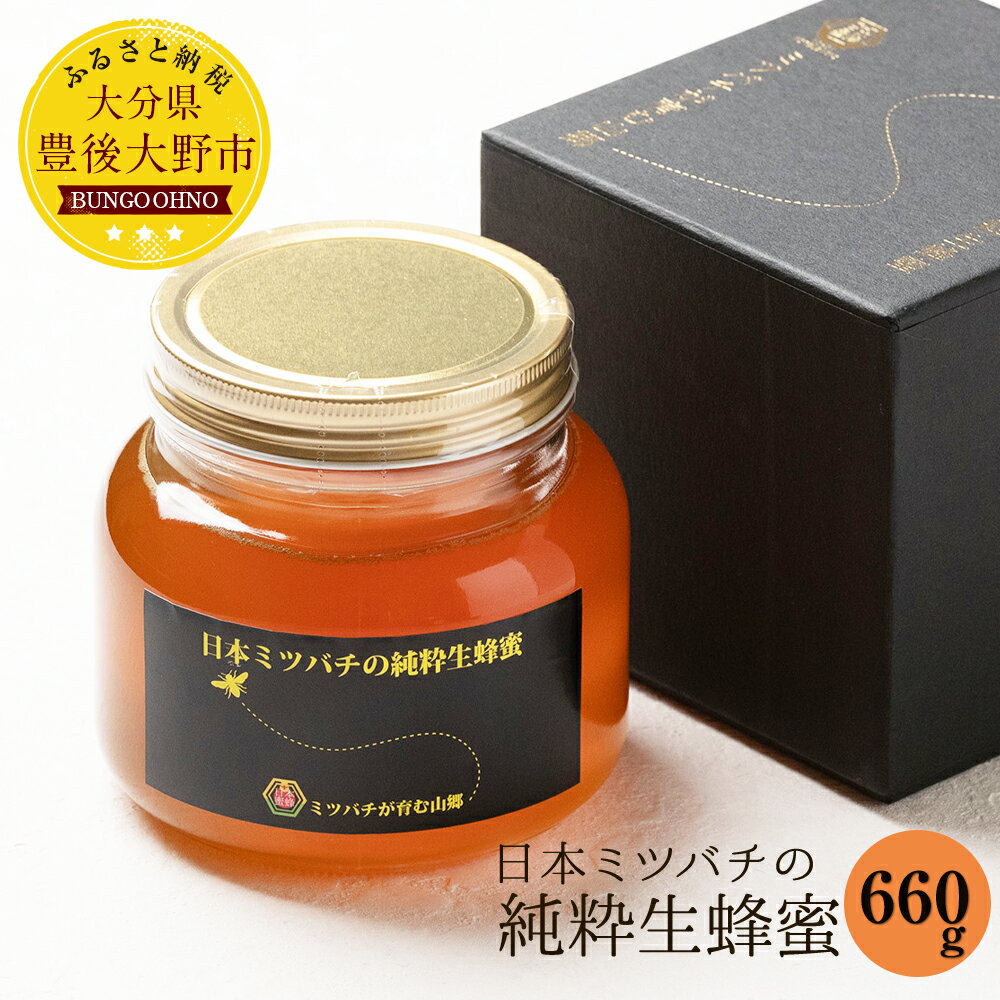 【ふるさと納税】【TV番組で紹介されました】日本ミツバチの純粋生蜂蜜 660g ハチミツ 国産 生はちみつ 生蜂蜜 和蜂 大分県産 豊後大野産 ギフト 贈り物 送料無料【2025年11月下旬より順次発送予定】