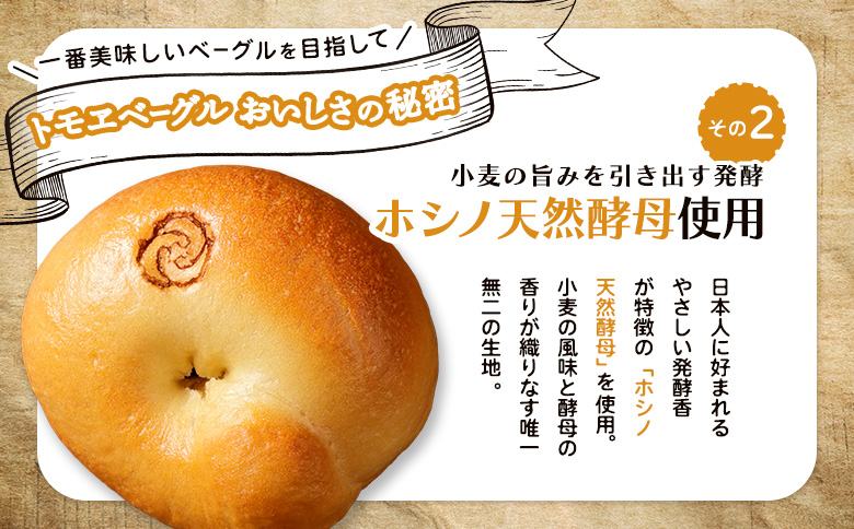 【定期便：全2回】トモヱベーグル ギフトセット「北の麦輪（むぎわ）１０個セット」【330003】