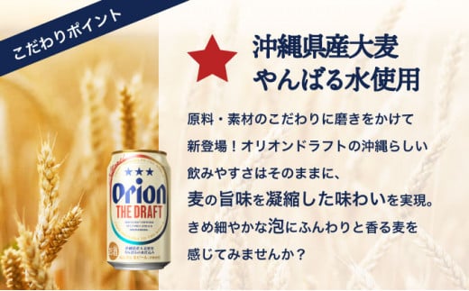 定期便 3回 ビール オリオン ザ・ドラフト 350ml 24缶 定期便 3回
