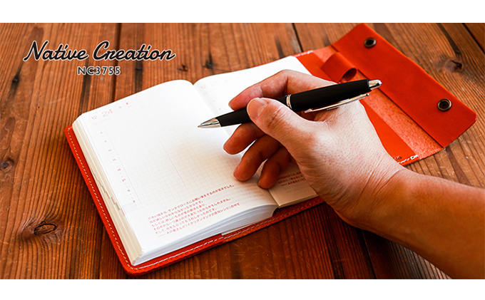 Native Creation 手帳カバー NC3755 栃木レザー【BROWN】