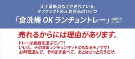 【グリーン×イエロー 2枚組】タツクラフト ST ランチョン トレー L 39cm マーチ