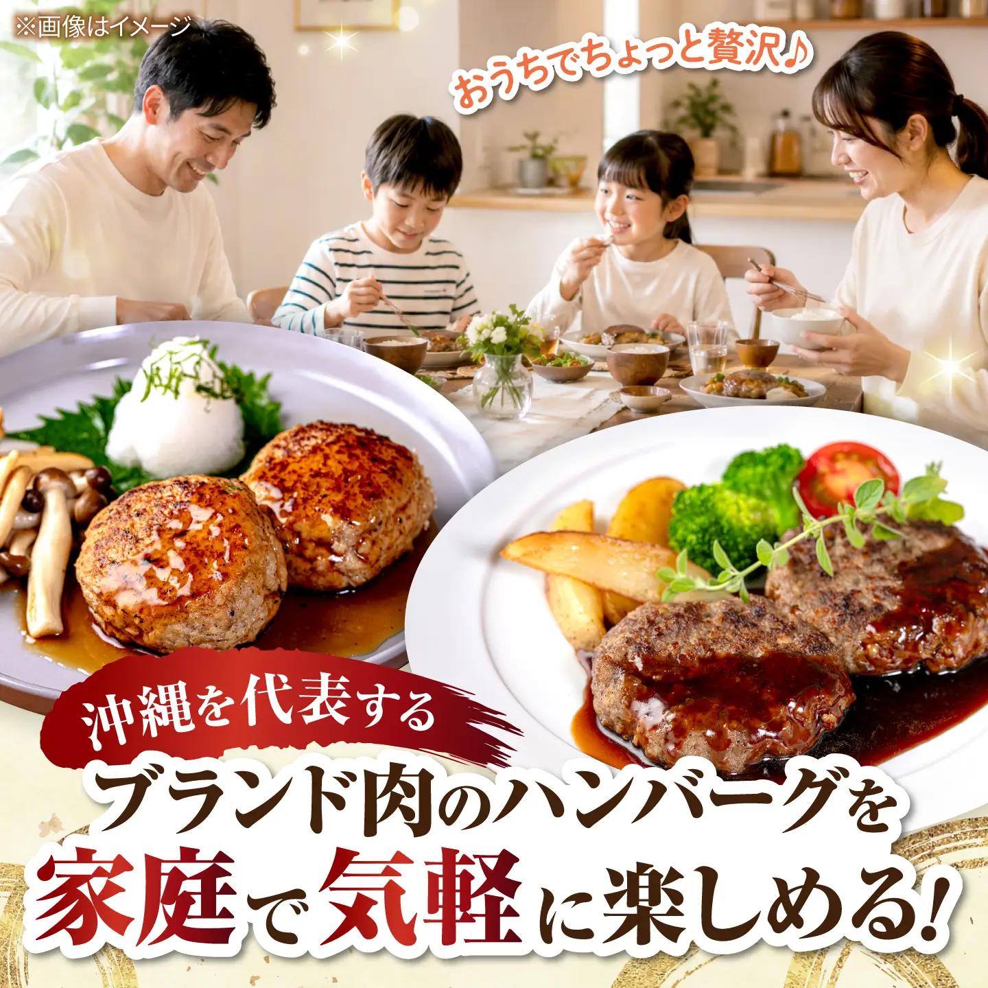 あぐー豚・石垣牛ハンバーグ セット 計400g 冷凍ハンバーグ 石垣牛 BCAZ008