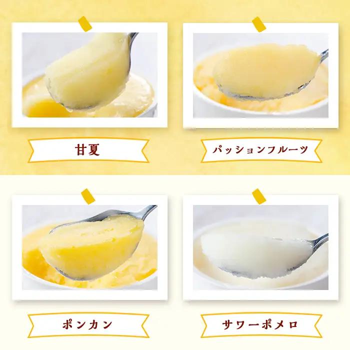 【A83003】南のくだもの王国 かごしま フルーツジェラート 食べ比べ セット (8種 8個入り) 国産 アイス スイーツ デザート お菓子 冷凍 ギフト 甘夏 大将季 【農地所有適格法人株式会社P