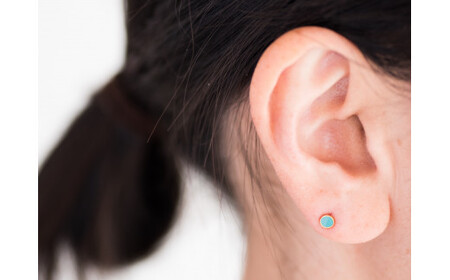 Kenichi Kondo Point pierce turquoise （七宝ピアス・ターコイズ）| 埼玉県 北本市 七宝 七宝焼き ピアス ﾋﾟｱｽ ぴあす 装飾 ギフト 作品 手づくり アクセサ