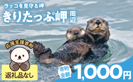 ラッコを見守る岬「きりたっぷ岬」周辺の環境整備　1000円分 返礼品なし_H0028-007