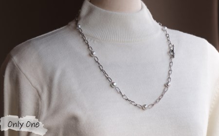 【080-22】Only One ナチュラルバロックパールネックレス*