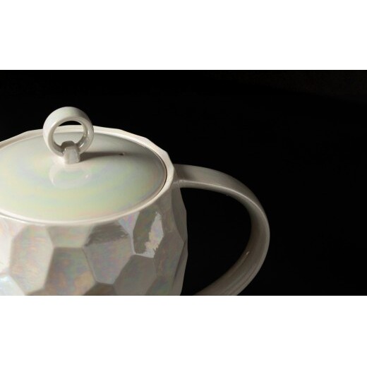 ＜NYが認めた逸品＞  有田焼 麟 Lin NY Pearl ティーセット 3点セット ( ポット1個 / カップ2個 ) 【金照堂】 食器セット ティーセット bj086_イメージ4