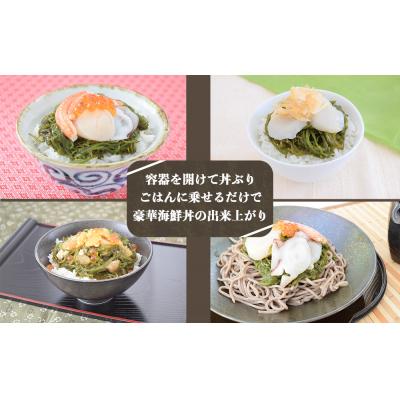 ふるさと納税 名取市 丼ぶりご飯に乗せるだけで 簡単 海鮮丼! 海美漬 豪華な 3種 詰合せ |  | 01