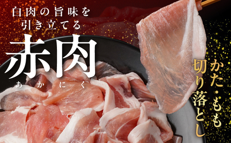 家計応援キャンペーン!霧島黒豚バラうす切り&切り落とし1.3kgセット+ハンバーグ_11-2806-CP_(都城市) 霧島黒豚 バラ うす切り かた もも 切り落とし 小分け 煮込みハンバーグ デミグ